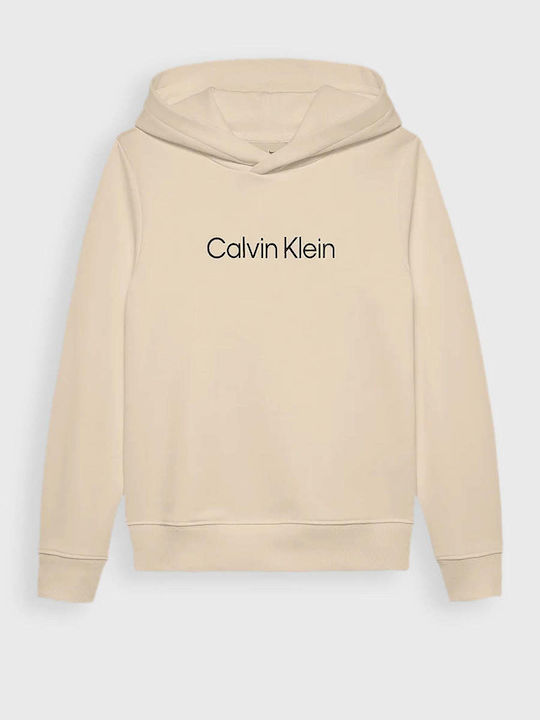 Kids Sweatshirt with Hood Beige