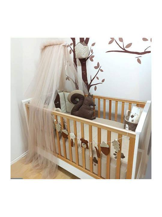Baby Star Mosquito Net Room Elegant Tulle 7213.ΚΑΦ Brown
