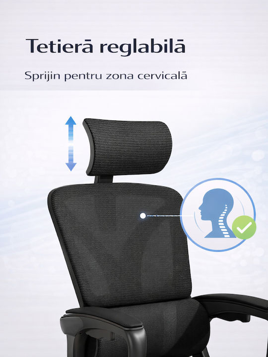 Ergonomic Office Chair With Recline Dark Black