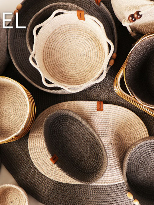 Espiel Tavă Decorativă Wicker Rotundă 35x35cm 2buc