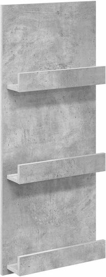 vidaXL Стойка за списания Сив 43x11x102бр 1бр
