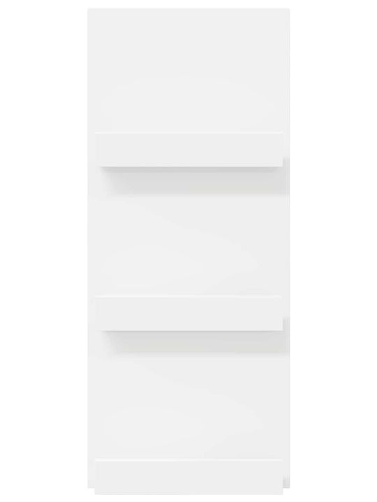 vidaXL PU Magazine Rack White 51x11x102cm