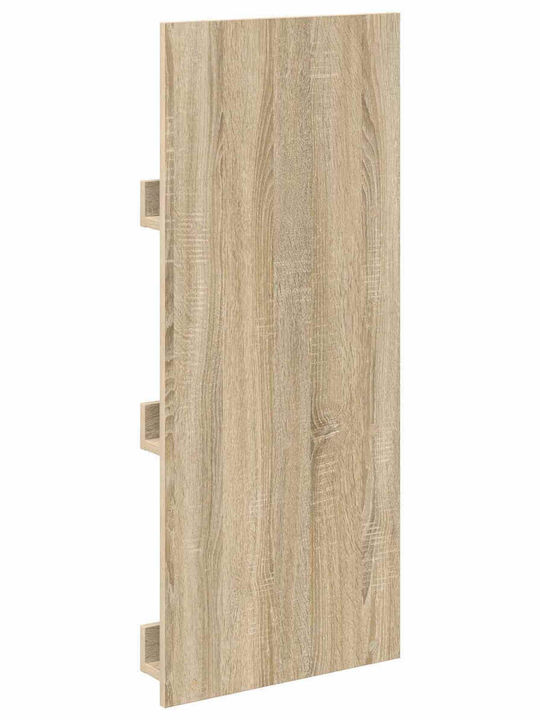 vidaXL PU Magazine Rack Brown 43x11x102cm