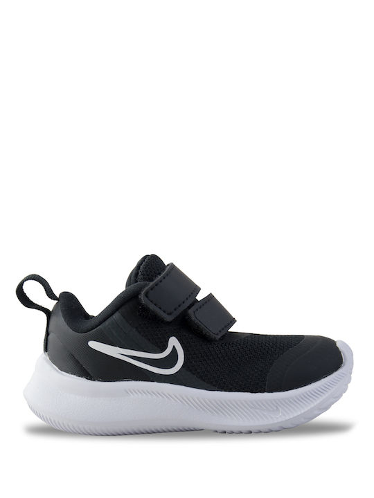 Star Runner Star Runner 3 Kids Sports Shoes Running with Hoop & Loop Closure Black / White