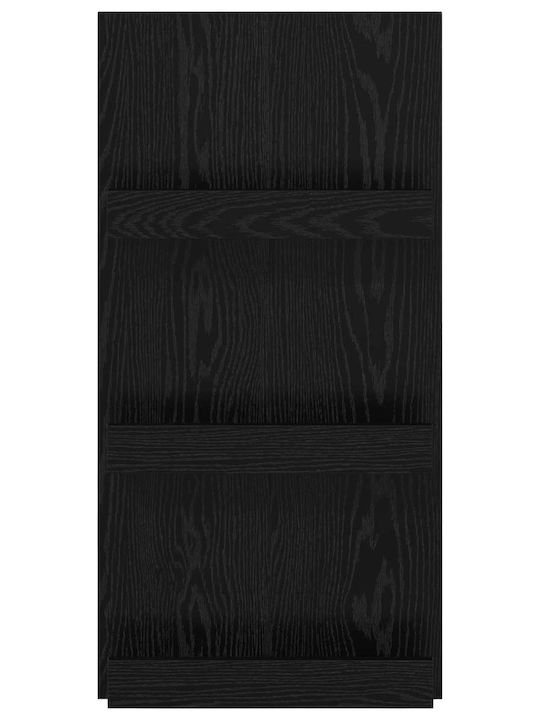vidaXL Θήκη Περιοδικών Μαύρη 51x11x102εκ.