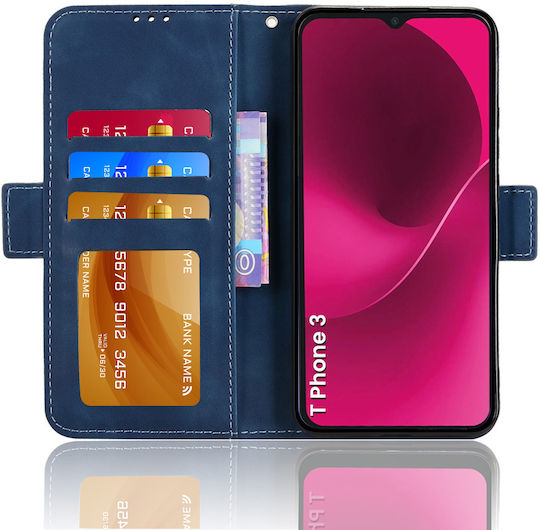 Foldable Cover Case T Phone 3 5g Card Slot Blue
