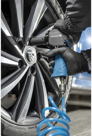 Högert HT4R626 Air Impact Wrench 1/2 Square Drive with Maximum Torque 69.34 kgm