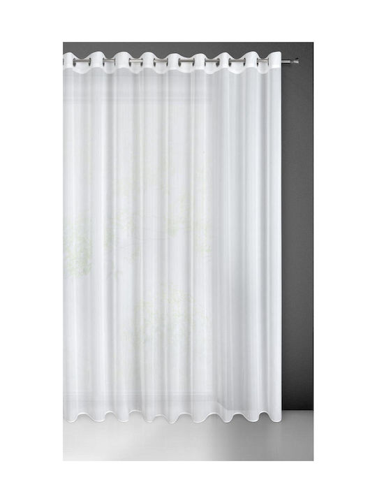 Eurofirany Vorhang mit Grommet Weiß 250x300cm