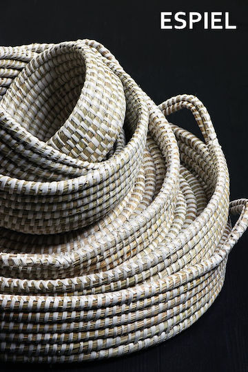 Espiel Tavă Decorativă Wicker Rotundă 2buc