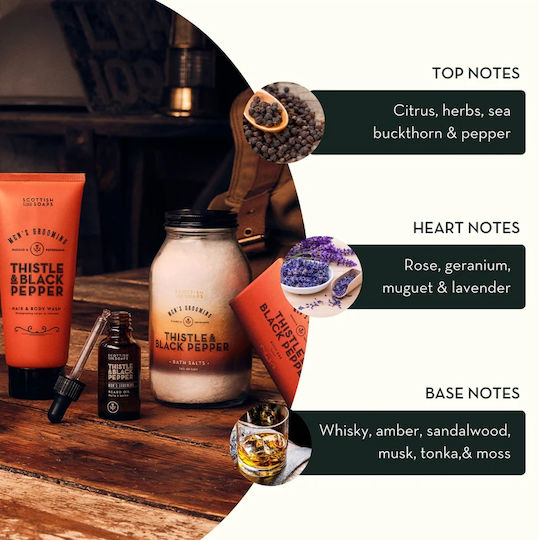 The Scottish Fine Soaps Thistle & Black Pepper Ανδρικό Σετ με Eau de Toilette