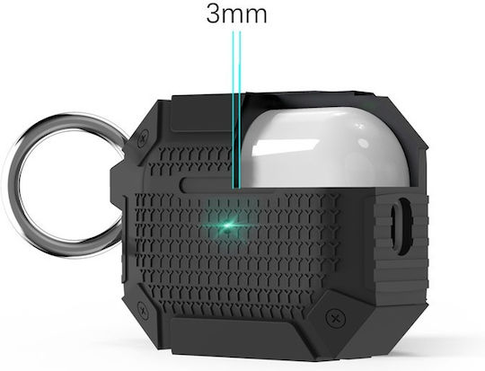 Protective Case AirPods Pro 3 Carabiner Black