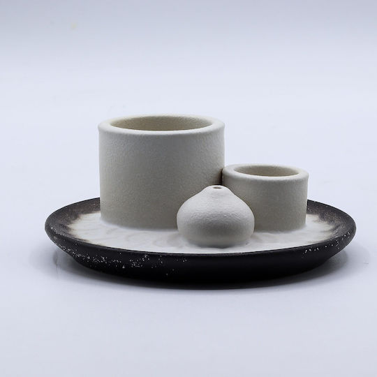 Ceramic Holder 3 in 1 Burning Palo Santo Incense Stick Home Fragrance