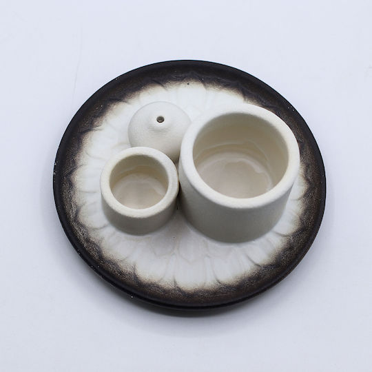 Ceramic Holder 3 in 1 Burning Palo Santo Incense Stick Home Fragrance