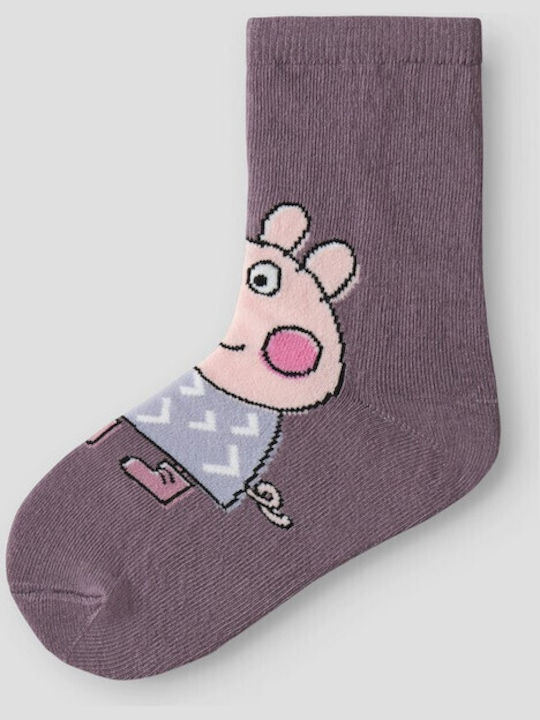 Peppa Pig Παιδικές Κάλτσες Μωβ