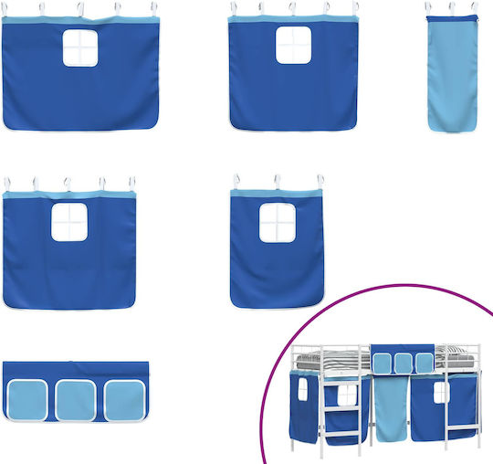 Kinderbett Hochbett Einzeln Weiß für Matratze 90x190cm