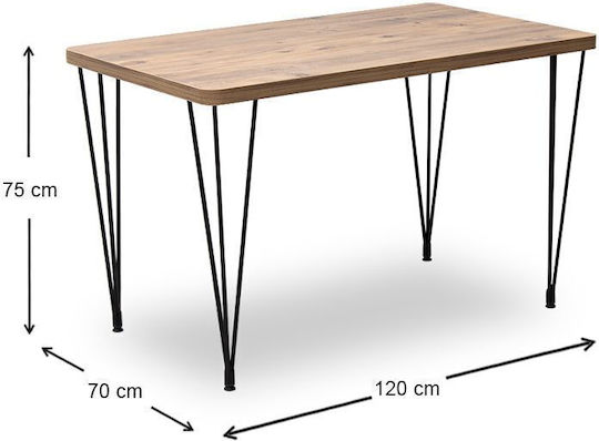Τραπεζαρία με 4 Καρέκλες 70x120εκ.