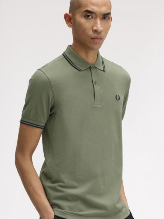 Polo Kurzarm Grüne Bluse