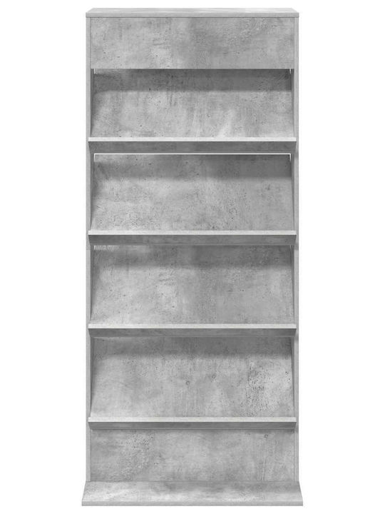 vidaXL Стойка за списания Сив 70x41x156бр 1бр