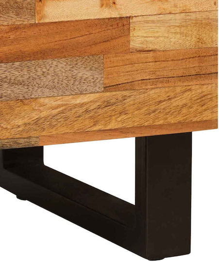 Bedside Table from Solid Wood Brown 50x33x60cm