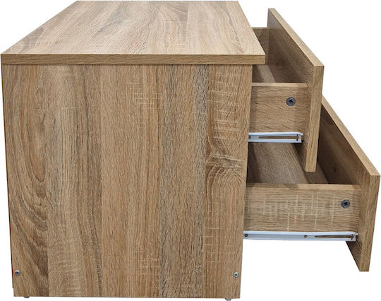 Nachttisch Athos Metall Beige 48x40x41.5cm