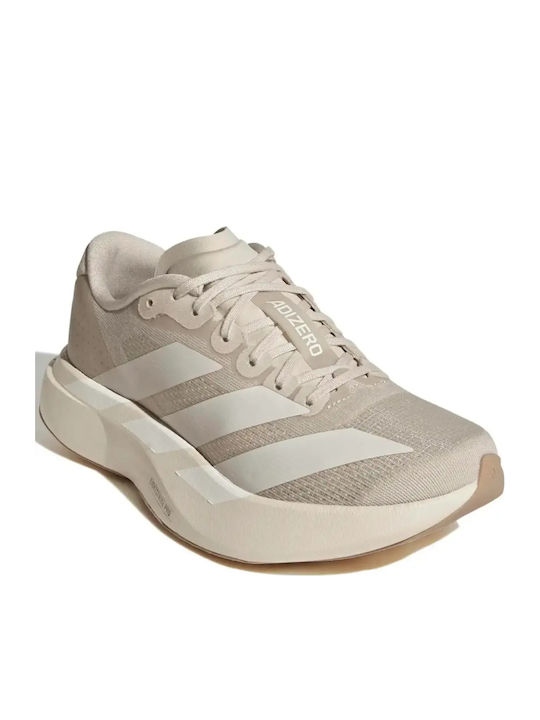 Adizero Kids Sports Shoes Running with Laces Beige