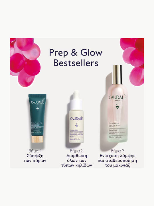 Caudalie Prep & Glow Bestsellers Hautpflegeset für Aufhellung 3Stück