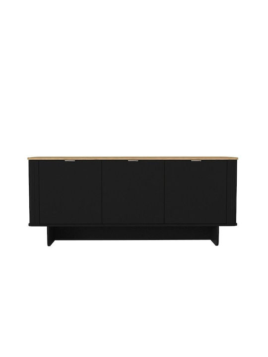 Μπουφές Bohema Ξύλινος Μαύρο - Sepet Oak 180x47x76.6cm