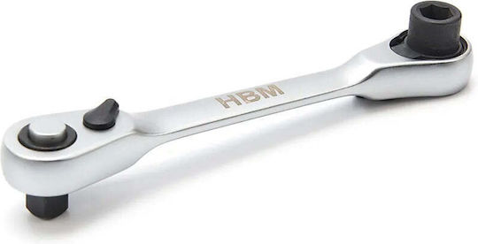 HBM Machines Dublu Chei cu clichet cu Patrat 1/4"