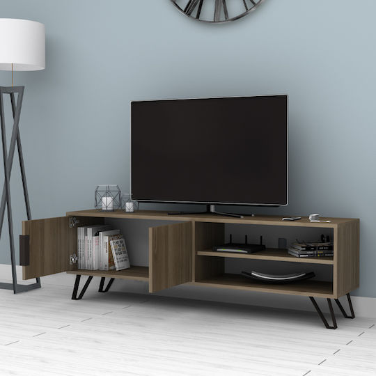 Stand De Podea Culoare Nuc 160x35x49cm Stand De Podea Culoare Nuc 160x35x49cm