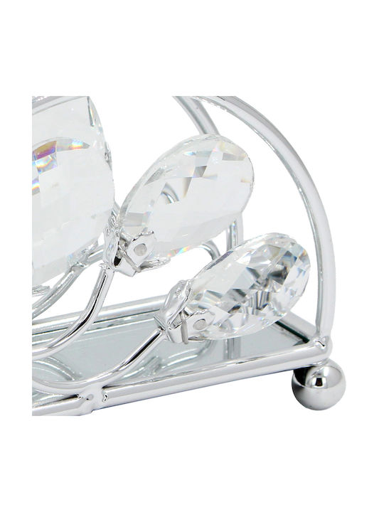 Keskor Metallic Napkin Holder Silver 13x5x9cm 43186