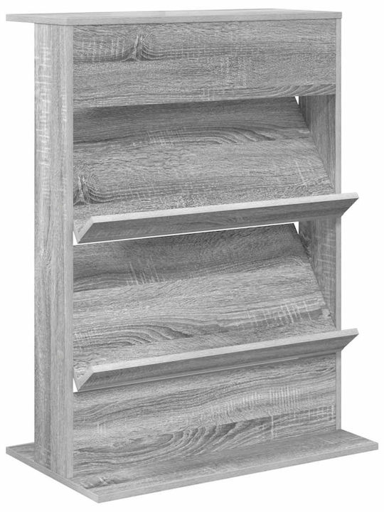 vidaXL Suport Reviste Gri 70x41x96buc 1buc