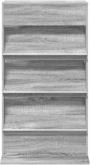 vidaXL Стойка за списания Сив 70x41x126бр 1бр