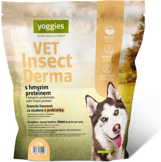 Dry Dog Food Vet Insect Derma Protein of Insects & Probiotics Cold Pressed Yoggies Normal 10 Kg