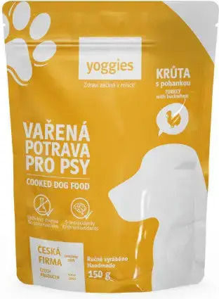 Cooked Dog Food Turkey Buckwheat Yoggies 650 G