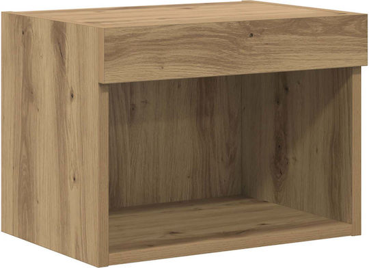 Σύνθετο Σαλονιού Artisan Oak με Φωτισμό Μ80xΒ30xΥ40εκ.