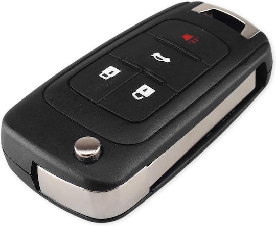 Husă Pentru Chei Auto Compatibilă Opel Chevrolet Vauxhall Spark Cruise Corsa Astra Insignia Zafira 4 Butoane