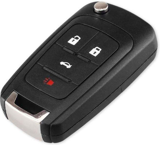 Husă Pentru Chei Auto Compatibilă Cu Opel Chevrolet Spark Vauxhall Insignia Astra Corsa Zafira 4 Butoane