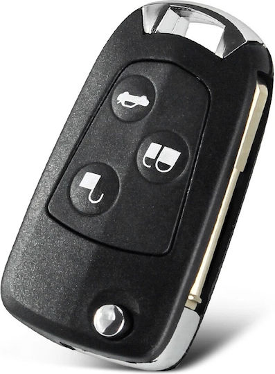 Transforming Folding Car Key Case Compatible Ford Mondeo Focus Fiesta 3 Modified Buttons