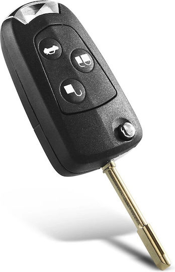 Transforming Folding Car Key Case Compatible Ford Mondeo Focus Fiesta 3 Modified Buttons