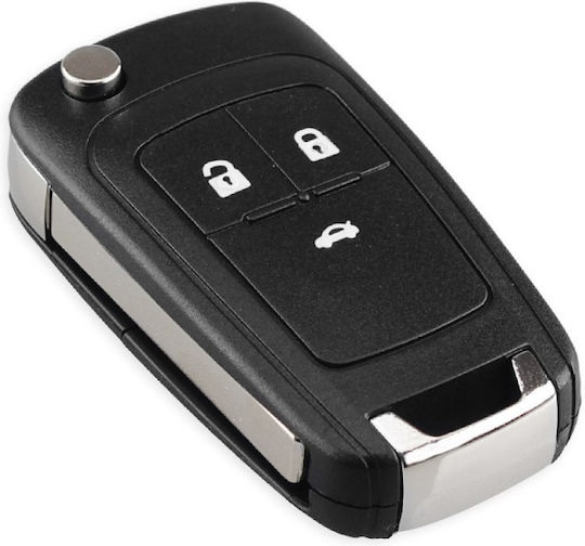 Husă Pentru Chei Auto Compatibilă Opel Vauxhall Chevrolet Buick 3 Butoane