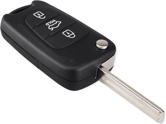 Husă Pentru Chei Auto Compatibilă Hyundai I30 Elantra Santa Fe Accent 3 Butoane