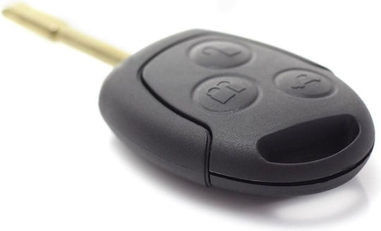 Car Key Cover Case 3 Buttons Battery Holder Ford Mondeo Compatible 2001 2007 Models