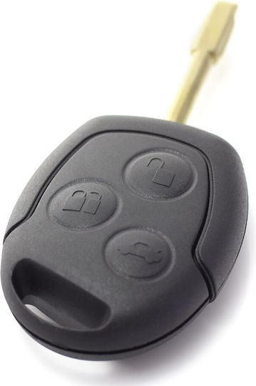 Car Key Cover Case 3 Buttons Battery Holder Ford Mondeo Compatible 2001 2007 Models