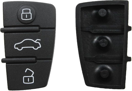 Set Butoane Cauciuc Audi A3 A4 A5 A6 A8 Q5 Q7 Cheie 3 Butoane