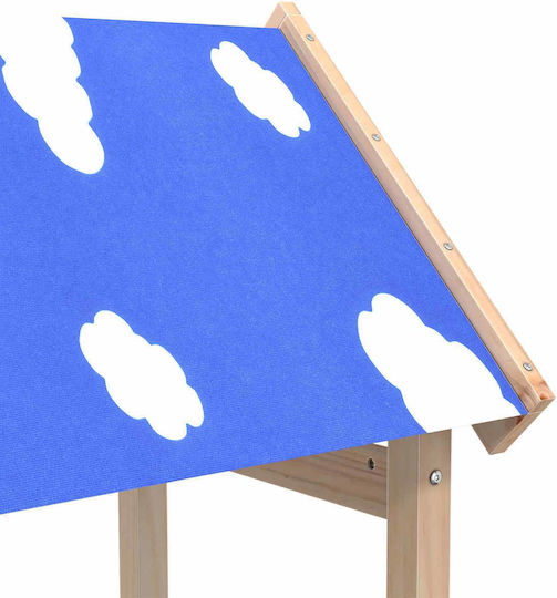 vidaXL Holzturm mit Kletterfläche 52.5x46.5x195cm. Braun