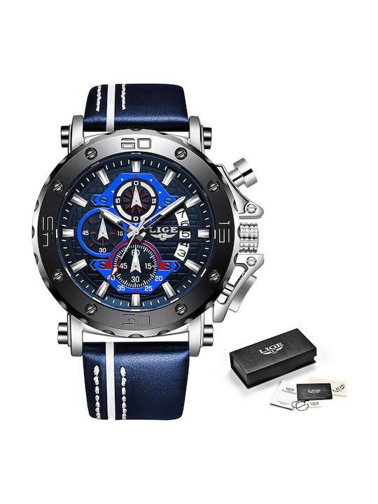 Lige Uhr Batterie mit Lederarmband