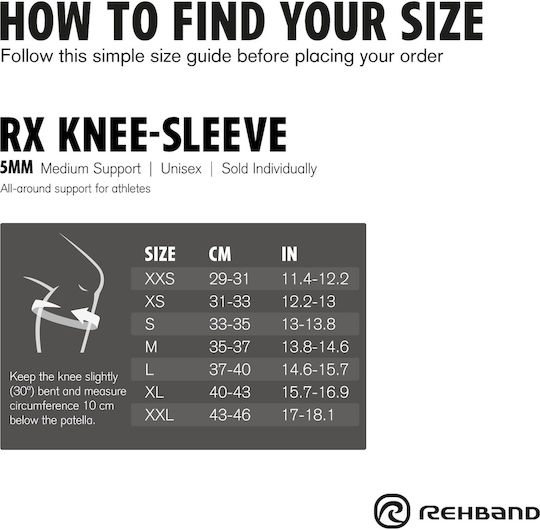 Rehband Rehband Kniebandage 5mm 2 Stück