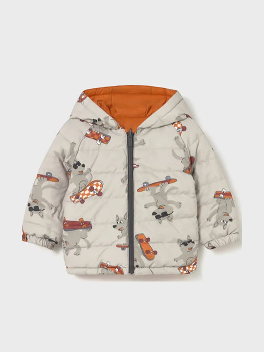 Kinder Freizeitjacke mit Kapuze Orange