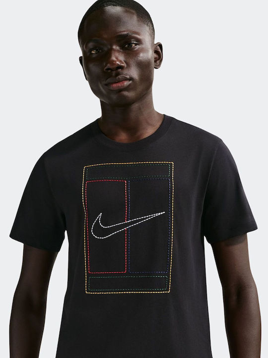 Nike Nikecourt Heritage Μπλούζα Μαύρη