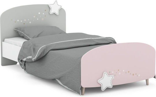 Liana Kids Bed Loft Bed Single with Desk White for Mattress 90x200cm